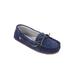 Women's Selena Moc Slip On Flat by LAMO in Navy (Size 10 M)