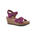 Women's Prezo Sandal by White Mountain in Purple Rain Suede (Size 6 M)