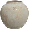 Peragashop - vaso ceramico beige 21CM per interno esterno arredo