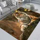 Tapis de tigre animal pour la décoration de salon tapis de grande surface coussin de pied de