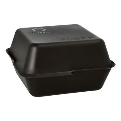 Papstar 36er-Pack Mehrweg-Foodboxen 15,6 x 15,6 cm schwarz, 7.8x15.6 cm