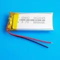 Batterie aste au lithium polymère Lipo 3.7V 800mAh 802045 pour MP3 GPS DVD enregistreur