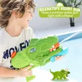 Pistolet à eau dinosaure pour enfants jeu de chasse grande capacité nervuré poreux piscine