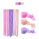 2 Pcs Colored Wrinkled Paper Set Floral Paper Roll Ribbon Birthday Background Wall Decoration Children's Party Decoration Living Room Bedroom