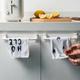 Plastic Hanging Holder Towel Rack Multifunction Cupboard Cabinet Door Back Kitchen Accessories Home Storage Organizer