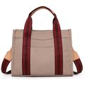 Women's Handbag Canvas Daily Zipper Large Capacity Foldable Solid Color Black / Red Black White