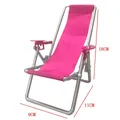 NK-Chaise de plage pliable en plastique rose pour Barbie meuble de plage l'inventaire mini