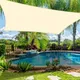 Voile d'ombrage rectangulaire carrée étanche 420D auvent de piscine de jardin extérieur abri