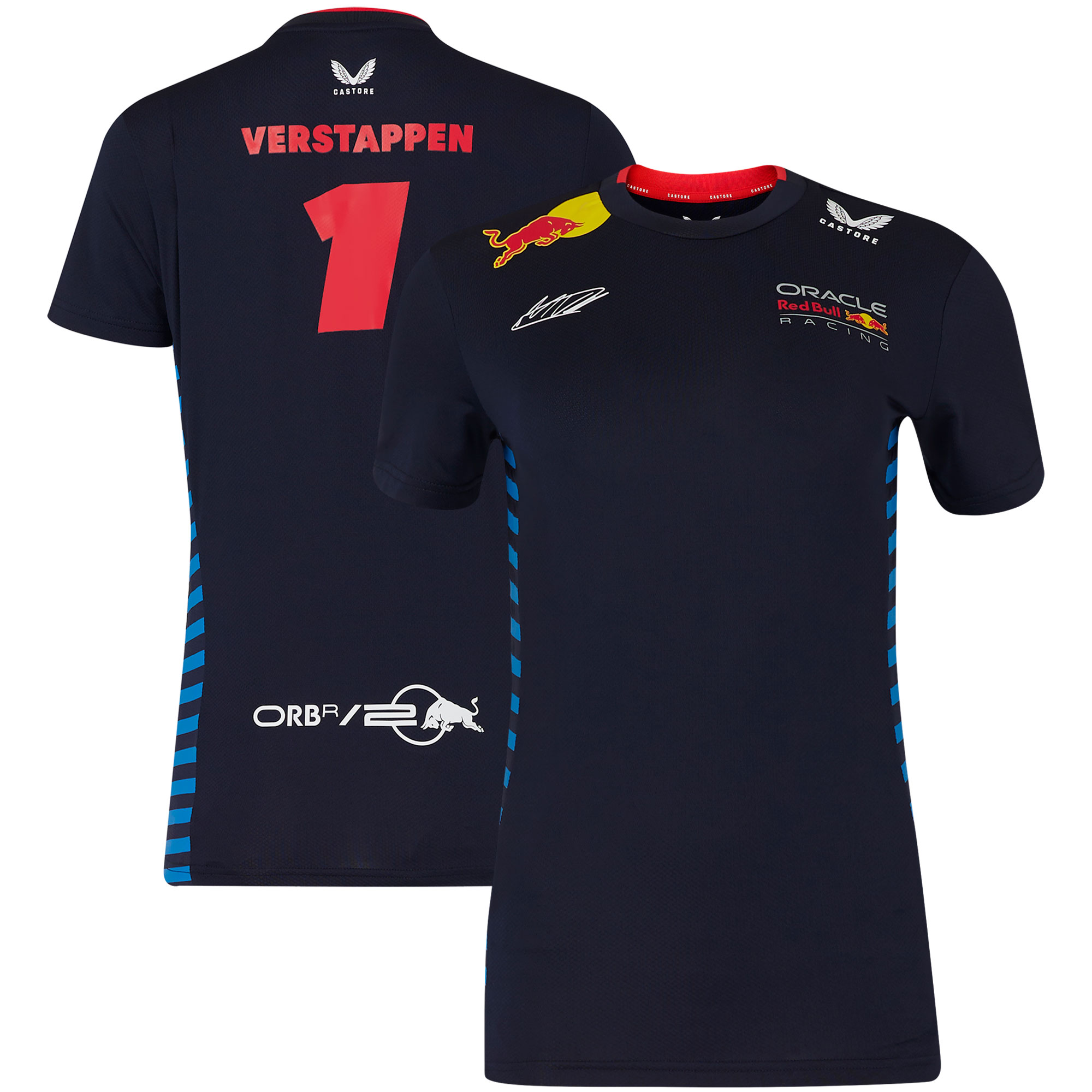 Red Bull Racing 2024 Team Max Verstappen Fahrer-T-Shirt – Damen Image