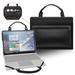 2 in 1 PU leather laptop case cover portable bag sleeve with bag handle for 12.5 Lenovo ThinkPad A275 laptop Black