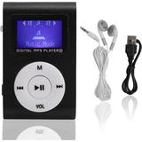MP3 Player Portable Mini LCD Screen MP3 Music Player Digital MP3 Player with Walkman Sports Clip Music Player with Earphone Support Memory Card(Black)