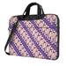 ZICANCN Laptop Case 13 inch Purple Aztec Ethnic Stripe Work Shoulder Messenger Business Bag for Women and Men