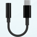 USB Type C to 3.5mm Female Headphone Jack Adapter USB C to Aux Audio Dongle Cable Cord Compatible with Samsung Galaxy Z Fold2 5G Strong Cable with DAC Adapter - Black