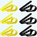 6 Pack Cigar Clip Set Cigar Holders in 2 Colors Cigar Minder for Golfers (Black x 3 Yellow x 3)