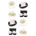 Hudson Baby Infant Girl 8Pc Headband and Socks Set Lace 0-9 Months