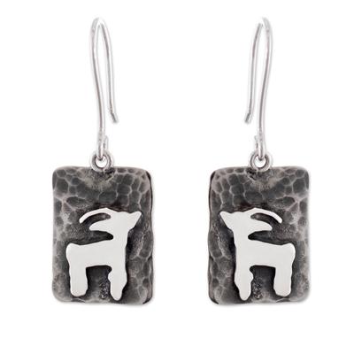 Guardian of the Forest,'Sterling Silver Dangle Ear...