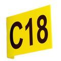 Aisle Marker Signs C/W Digits Flat 220h x 270w inc 2 Digits