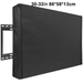 PVC Oxford Cloth TV Cover Fully Covered TV Cover Waterproof and Weatherproof TV Protector for Most TV Mounts-Black