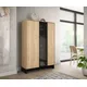 Arte Nomad Highboard Display Cabinet (H)1520mm (W)1020mm (D)400mm With Drawers And Smoked Glass Door