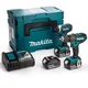 Makita Dlx2131Mj1 18V Li-Ion Lxt Combi And Impact Twin - 3 X 4.0Ah Batteries