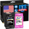 Cartlee Remanufactured Ink Cartridges Replacement for Canon 275 and 276 Ink Cartridges for Canon Ink 275xl 276