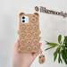 Phone Case for iPhone Case Cartoon Funny Cute Fun Silicone Design Cover for Girls Kids Boys Teen Fashion Cool Protective Aesthetic Bear Girl Cases iPhone X/XS Brown Shell + Pendant