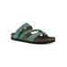 Women's White Mountain Hazy Sandals by White Mountain in Green Suede (Size 12 M)