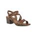 Women's Letgo Sandal by White Mountain in Tan Burnished Smooth (Size 6 M)