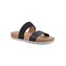 Women's Tactful Casual Sandal by Cliffs in Black Smooth (Size 7 M)