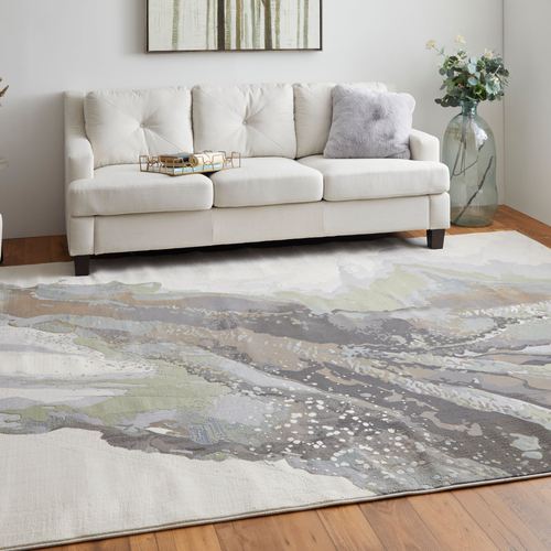 Clio Rectangle Rug Celadon, 5' x 7'6"", Celadon