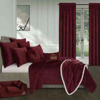 Townsend Quilt Set Burgundy, Full / Queen, Burgund...