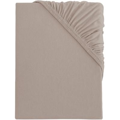 Spannbettlaken S.OLIVER "TABEA, 100% Baumwolle, große Farbauswahl", beige (natur), B:90-100cm L:200cm, Jersey, Obermaterial: 100% Baumwolle, Laken, Bettlaken für Matratzen bis 25 cm Höhe, ab Gr. 90x200 cm Image