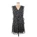Simply Vera Vera Wang Casual Dress - A-Line V-Neck Sleeveless: Black Dresses - Women's Size Medium