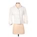 Nine West Blazer Jacket: Short Ivory Print Jackets & Outerwear - Women's Size 2