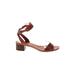 J.Crew Heels: Brown Solid Shoes - Women's Size 10 - Open Toe