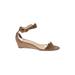 J.Crew Wedges: Tan Solid Shoes - Women's Size 11 - Open Toe