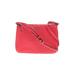 Kate Spade New York Leather Crossbody Bag: Pebbled Red Solid Bags