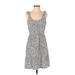 Banana Republic Factory Store Casual Dress - A-Line Scoop Neck Sleeveless: White Dresses - Women's Size Small