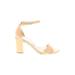 Sam Edelman Heels: Tan Solid Shoes - Women's Size 8 - Open Toe