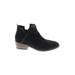 Diba True Ankle Boots: Black Solid Shoes - Women's Size 9 1/2 - Almond Toe