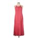 Gap Casual Dress - Maxi: Red Marled Dresses - Women's Size Large