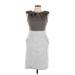 DressBarn Casual Dress - Sheath: Gray Dresses - Women's Size 10