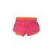 Nike Athletic Shorts: Orange Solid Activewear - Women's Size Small