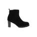 Blondo Ankle Boots: Black Solid Shoes - Women's Size 9 1/2 - Round Toe