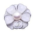 Brooches for Women Exquisite Purely White 11.5mm Freshwater Brooch Pin luxurious