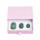 3pc Natural Green Jade Egg Crystal Egg Stone Eggs Kegel Exercise Balls Exerciser Massage Quartz Ball, Egg Set (Color : Egg with Box)