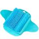 Generic Foot Wash Brush with Suction Cup, Dead Skin File, Exfoliating and Rubbing Foot Board, Foot Tool Foot Wash Brush,Blue