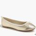J. Crew Shoes | J. Crew Girls' Metallic Gold Ballet Flats | Color: Gold | Size: 3g