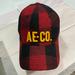 American Eagle Outfitters Accessories | American Eagle Outfitters Buffalo Plaid Hat | Color: Black/Red | Size: Os