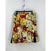 Anthropologie Skirts | Anthropologie Viola Cotton Textured Floral Print Pleated Side Zip Tulip Skirt 4 | Color: Green/Yellow | Size: 4